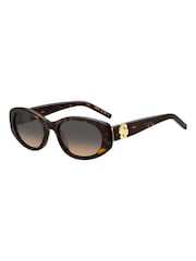 BOSS Brown Oval Sunglasses in Havana - Image 3 of 4