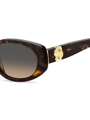 BOSS Brown Oval Sunglasses in Havana - Image 4 of 4