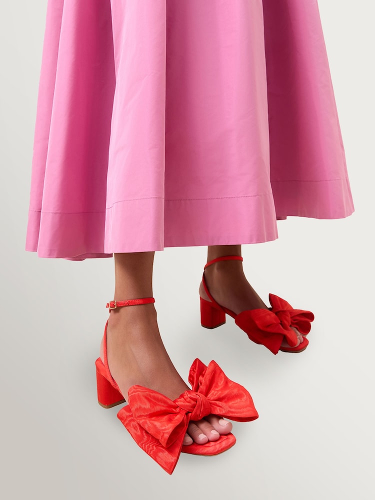 Loeffler Randall Red Carmen Heeled Sandals - Image 1 of 5