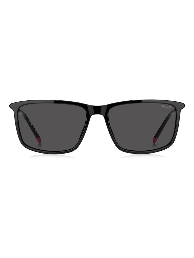 HUGO Black Rectangular Sunglasses - Image 1 of 4 HUGO Black Rectangular Sunglasses - Image 1 of 4