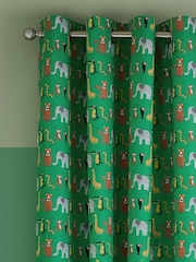 Catherine Lansfield Natural Animal Magic Fully Reversible Eyelet Curtains - Image 4 of 4