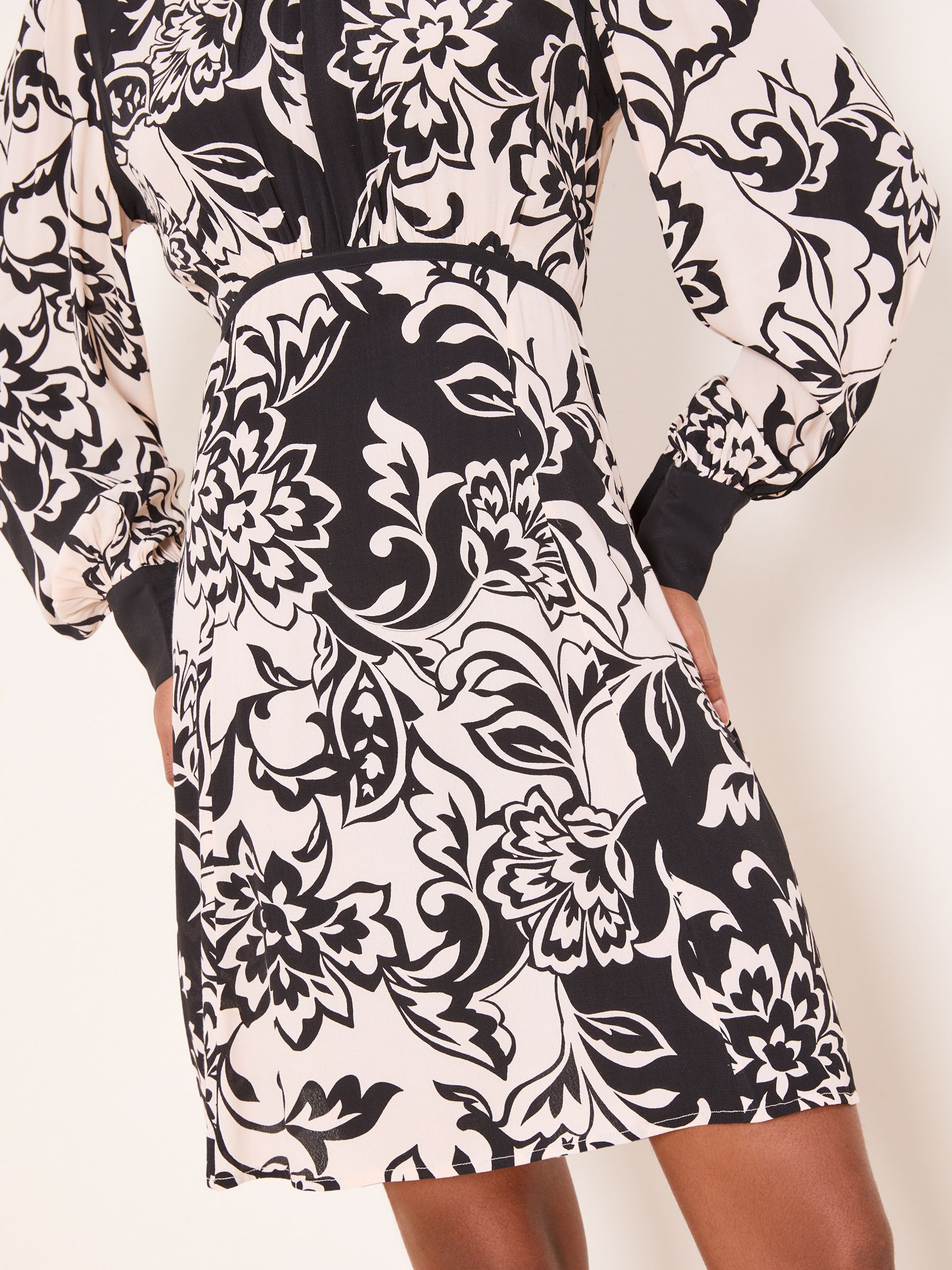 Buy Lipsy Monochrome Printed Viscose Mini Dress from the Next UK