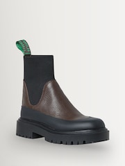 Loeffler Randall Black Suri Pebble Leather Shoes - Image 2 of 5