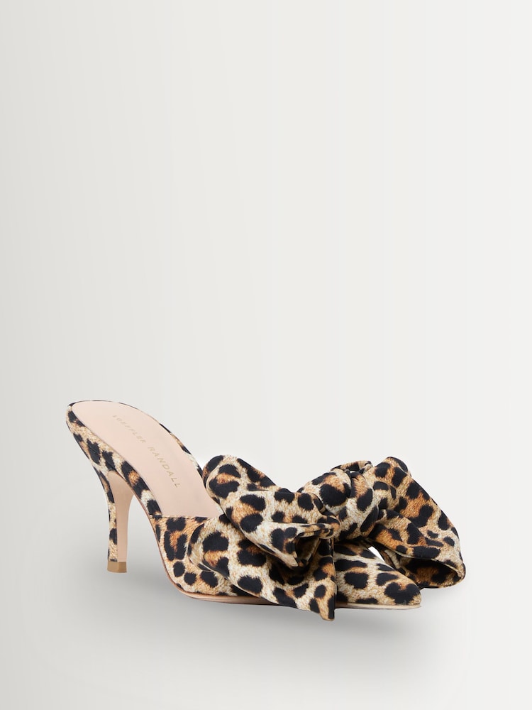 Loeffler Randall Brown Margot Bow Sandals - Image 2 of 4