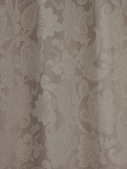 Catherine Lansfield Champagne Gold Opulent Jacquard Lined Eyelet Curtains - Image 3 of 4