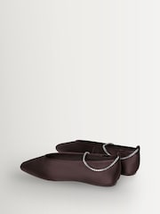 Loeffler Randall Brown Emery Dark Satin Shoes - Image 2 of 5