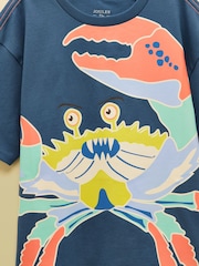 ネイビー - Joules ボーイズ アーチー 半袖スクリーンプリント Tシャツ - 画像 3 / 5