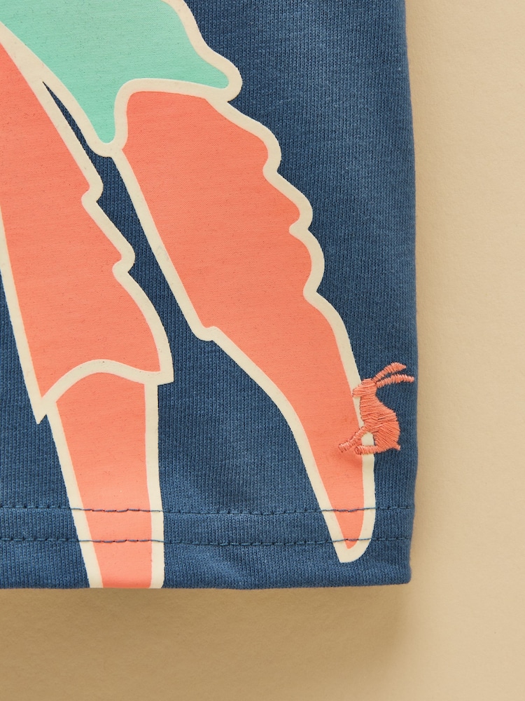 ネイビー - Joules ボーイズ アーチー 半袖スクリーンプリント Tシャツ - 画像 5 / 5