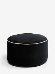 Black Contrast Pipe Velvet Drum - Image 3 of 3