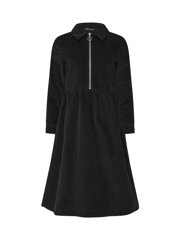 M&Co Black Petite Cord Half Placket Dress - Image 5 of 5 M&Co Black Petite Cord Half Placket Dress - Image 5 of 5