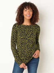 M&Co Green Crew Neck Jumper - Image 1 of 5