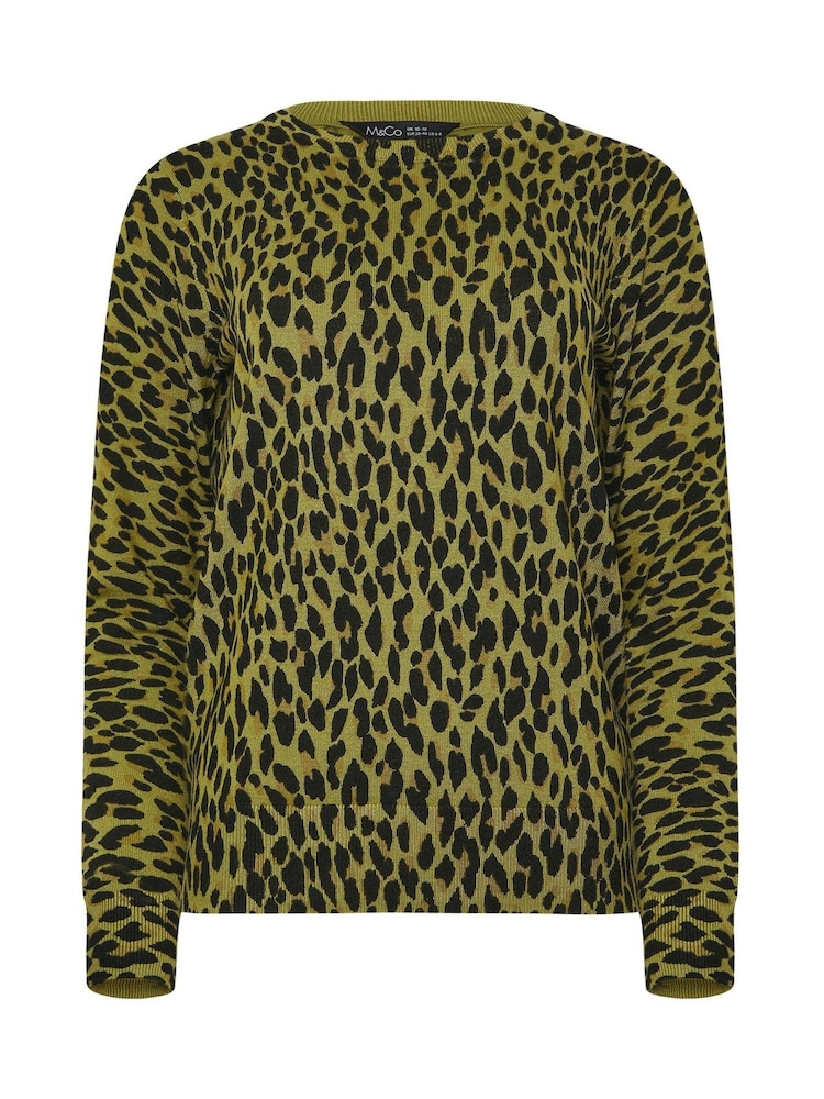 M&Co Green Crew Neck Jumper - Image 5 of 5