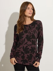 M&Co Brown Crew Neck Jumper - Image 1 of 5
