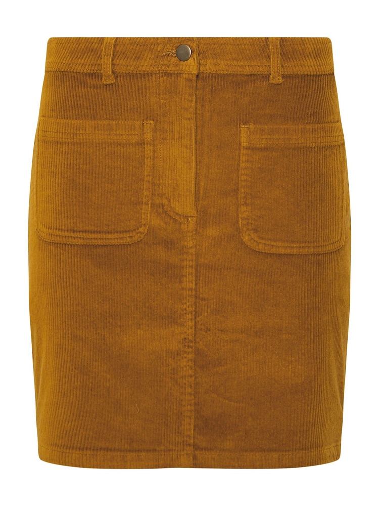 M&Co Brown Petite Cord A-Line Skirt - Image 5 of 5