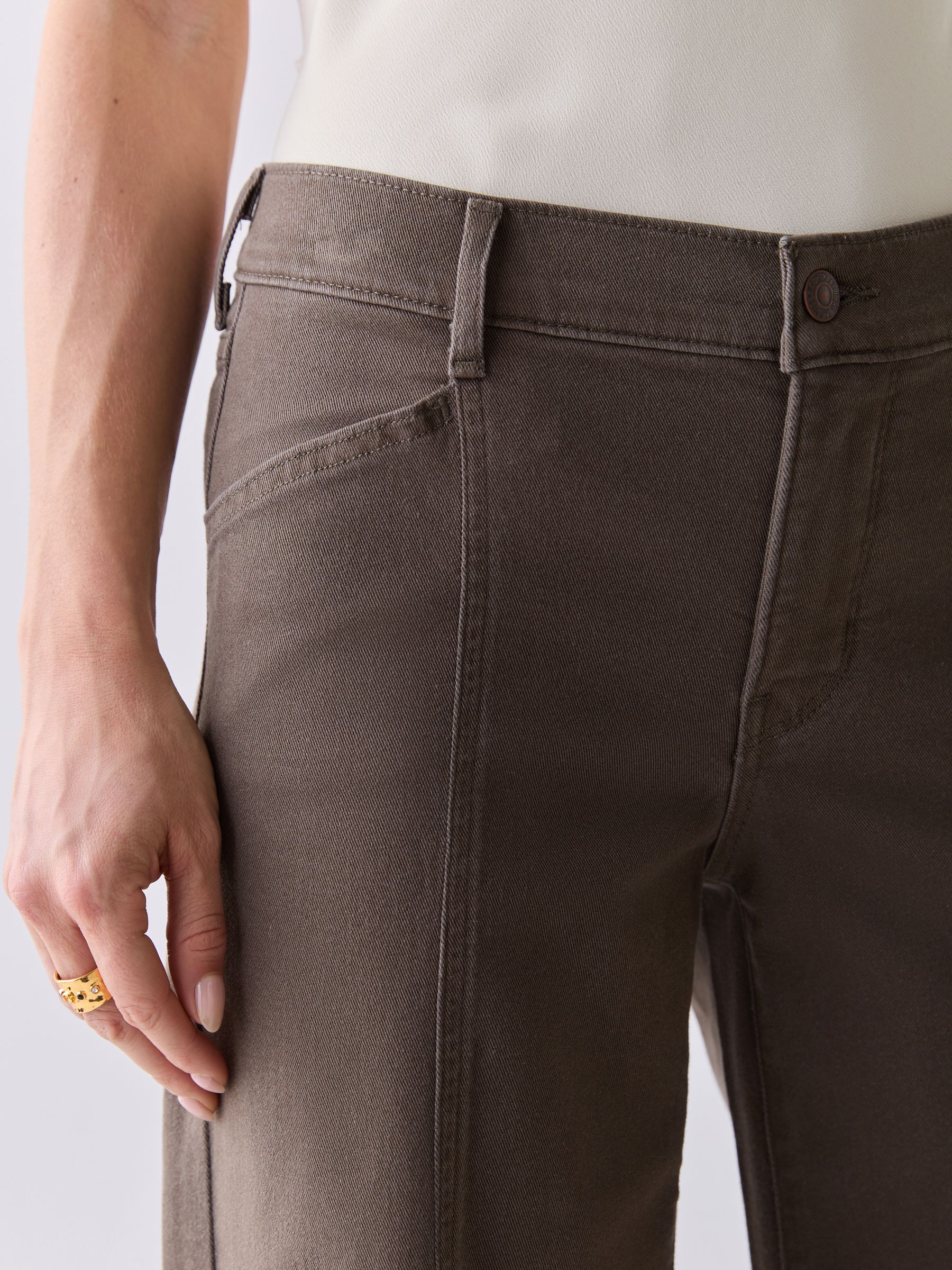 Buy Levi's® Canteen Brown 318 Shaping Wide Leg Jeans from the Next