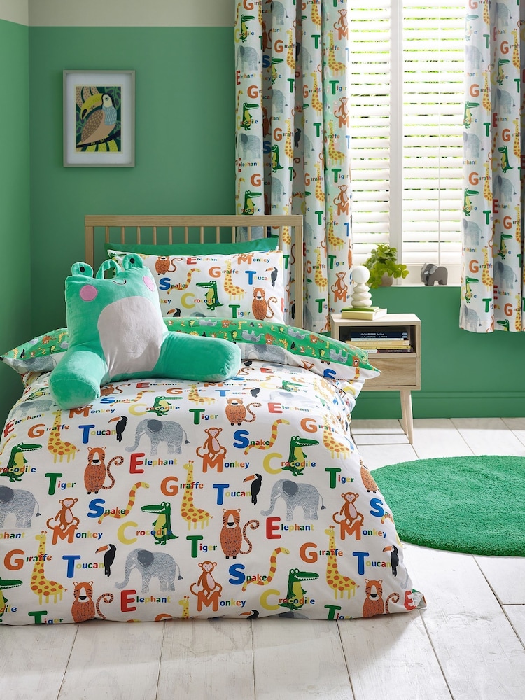Catherine Lansfield Natural Animal Magic Reversible Duvet Cover Set - Image 1 of 5