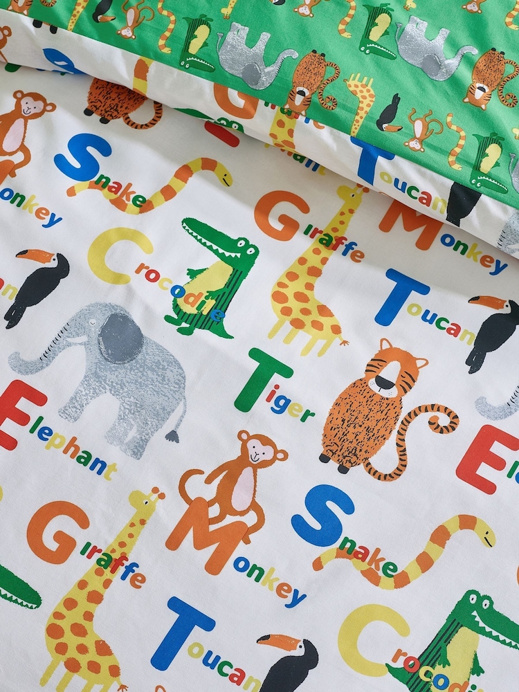 Catherine Lansfield Natural Animal Magic Reversible Duvet Cover Set - Image 5 of 5