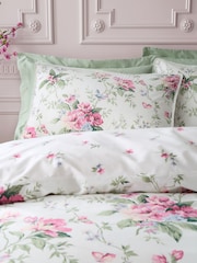 Bridgerton by Catherine Lansfield Natural Penelope Floral Reversible Duvet Cover Set - Image 4 of 6