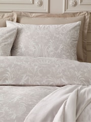 Bridgerton by Catherine Lansfield Natural Regal Birds Soft Velvet Duvet Cover Set - Image 3 of 5