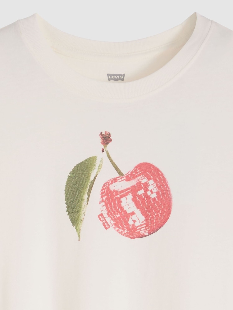 Levi's® Disco Cherry Egret Graphic Favourite T-Shirt - Image 5 of 5