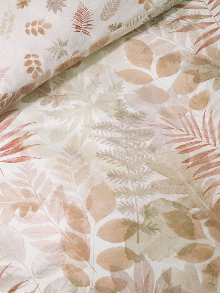 Catherine Lansfield Natural Autumn Leaves So Soft Reversible Duvet Cover Set - Image 5 of 5