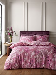 RHS Pink Rosemoor Floral So Soft Duvet Cover Set - Image 2 of 4
