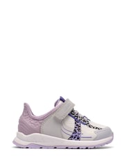 Clarks Purple Selva Lane Toddler Shoes - Image 1 of 6