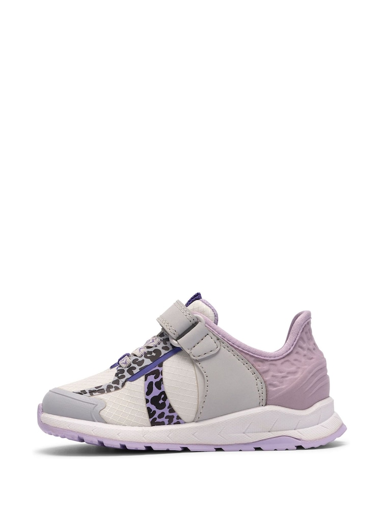 Clarks Purple Selva Lane Toddler Shoes - Image 2 of 6 Clarks Purple Selva Lane Toddler Shoes - Image 2 of 6
