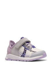 Clarks Purple Selva Lane Toddler Shoes - Image 3 of 6