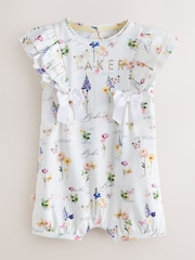 Baker by Ted Baker 3 Pack Frill Sleeve Rompers - Imaginea 2 din 10