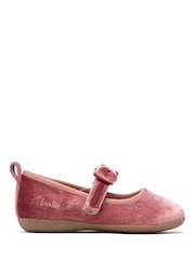 Clarks Pink Charm Bow Toddler Shoes - Image 1 of 6