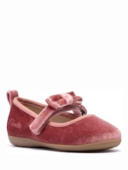 Clarks Pink Charm Bow Toddler Shoes - Image 3 of 6