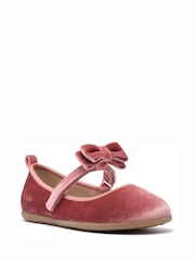 Clarks Pink Charm Bow Kids Shoes - Image 3 of 6
