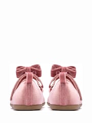 Clarks Pink Charm Bow Kids Shoes - Image 5 of 6