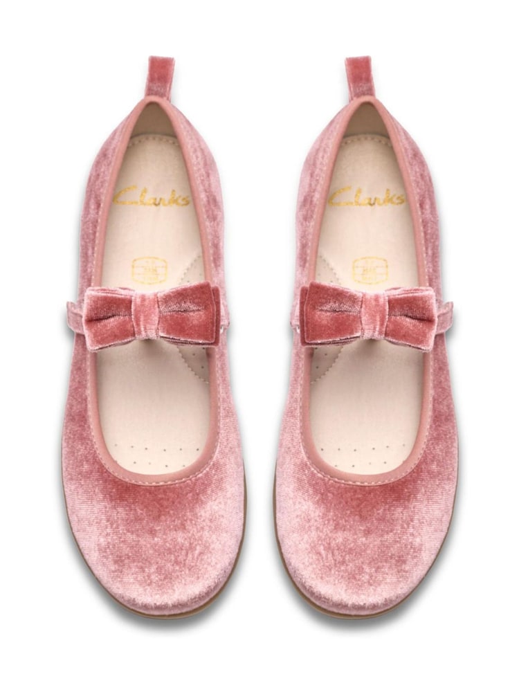 Clarks Pink Charm Bow Kids Shoes - Image 6 of 6 Clarks Pink Charm Bow Kids Shoes - Image 6 of 6