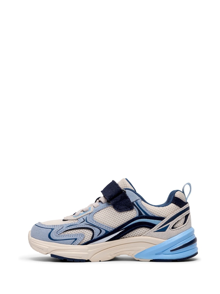 Clarks Blue Crafton Vibe Kids Trainers - Image 2 of 6 Clarks Blue Crafton Vibe Kids Trainers - Image 2 of 6