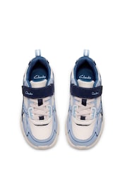 Clarks Blue Crafton Vibe Kids Trainers - Image 4 of 6