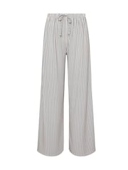 M&Co Blue Stripe Wide Leg Trousers - Image 1 of 1
