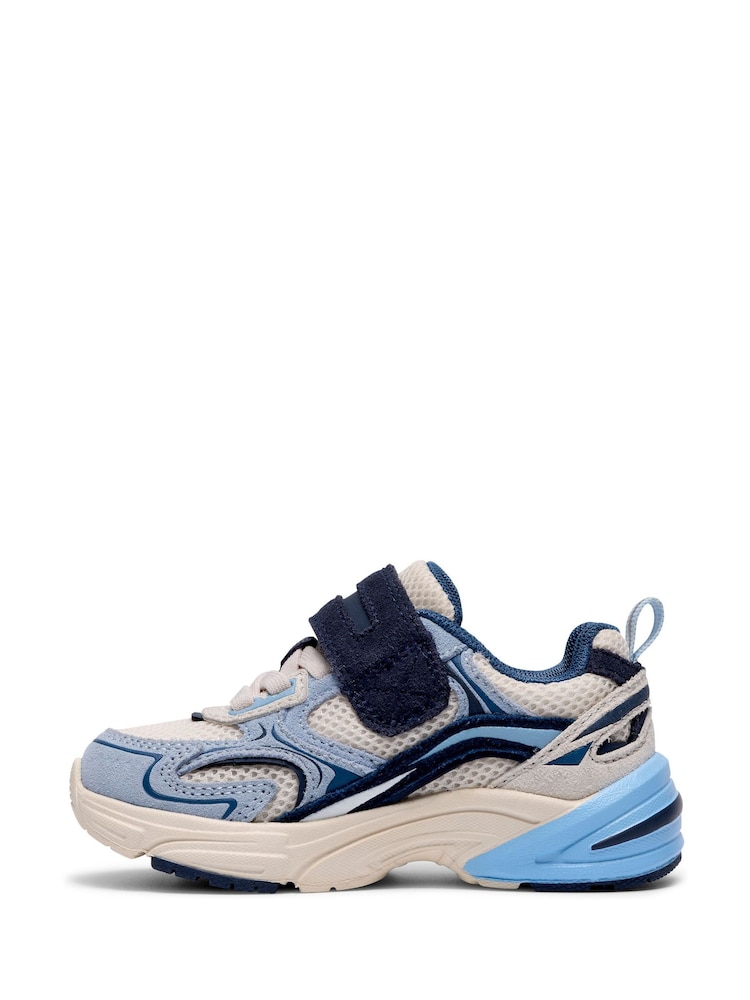 Clarks Blue Crafton Vibe Toddler Trainers - Image 6 of 6