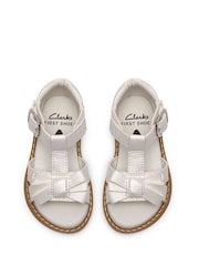 Clarks Luana Bow Toddler Sandals - Imaginea 6 din 6