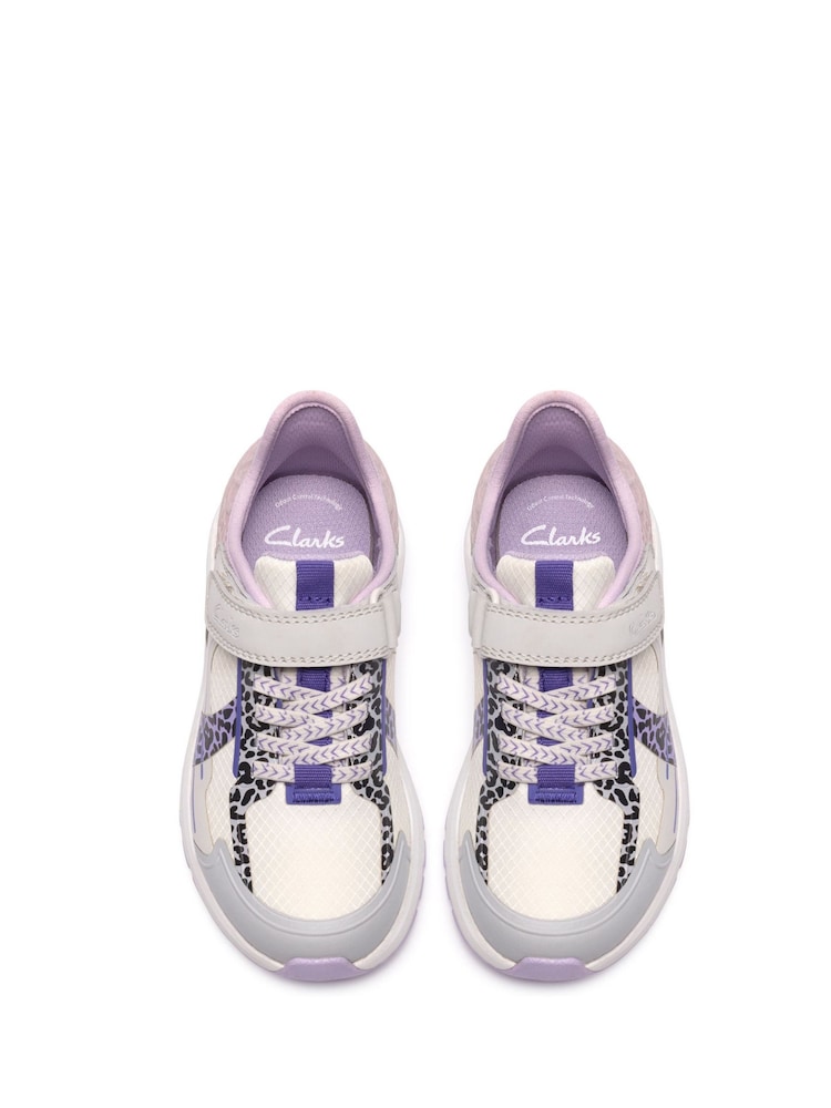 Clarks Purple Selva Lane Kids Shoes - Image 6 of 6 Clarks Purple Selva Lane Kids Shoes - Image 6 of 6
