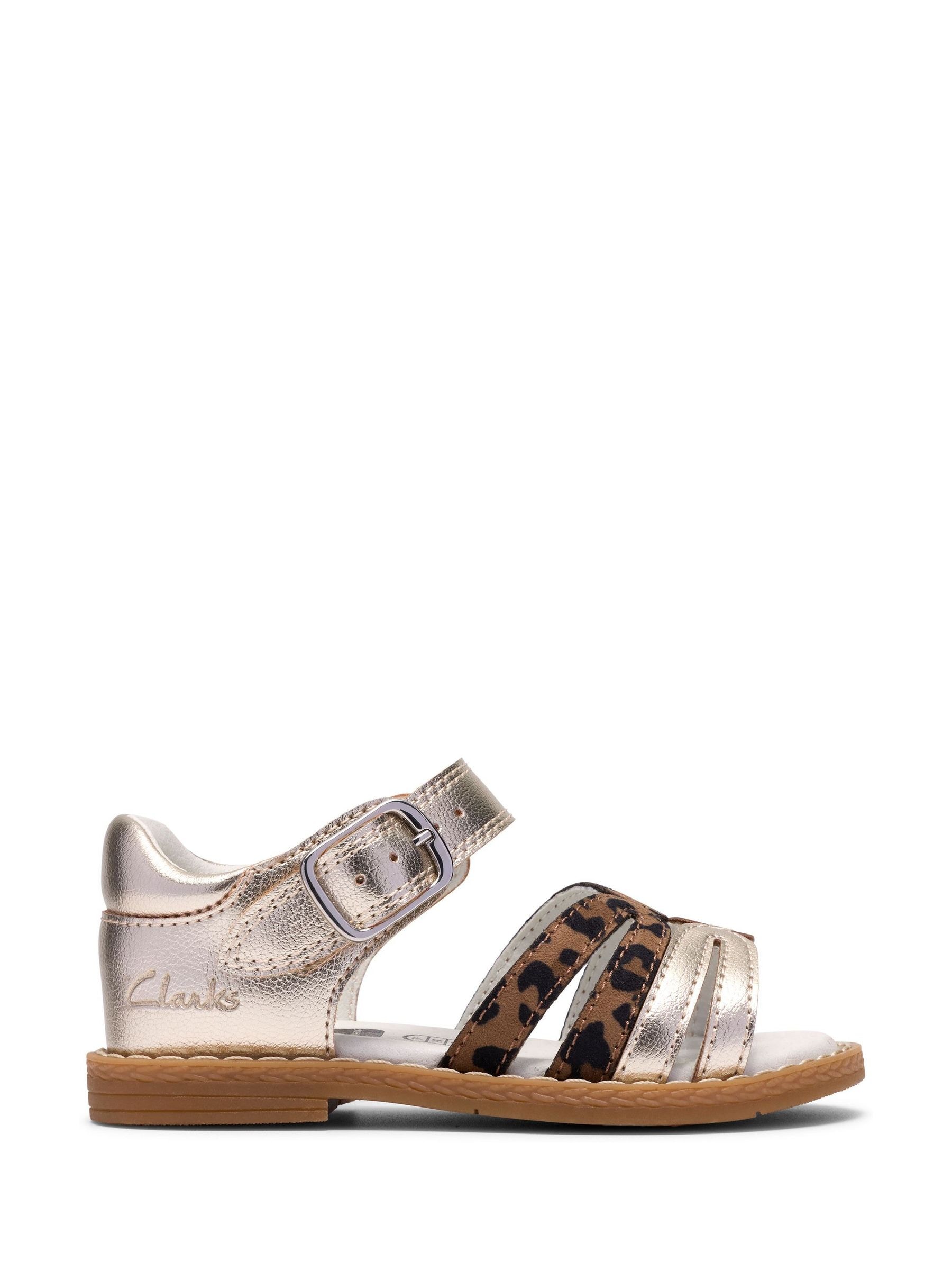 Clarks Women's Animal Luana Dress Toddler Sandals