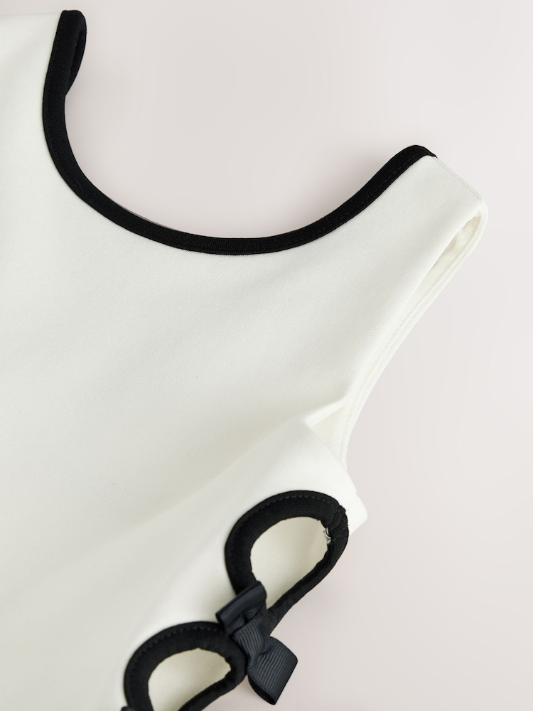 Baker by Ted Baker Cut Out Contrast Ponte Skater Dress - Image 13 of 13