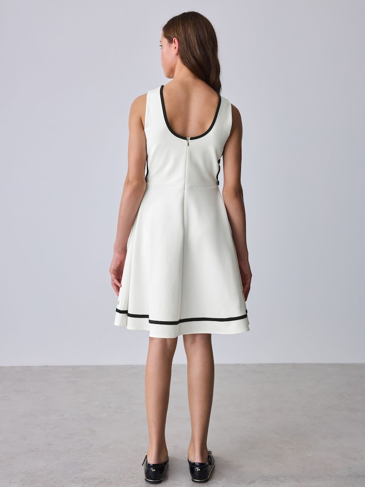 Baker by Ted Baker Cut Out Contrast Ponte Skater Dress - Image 2 of 13