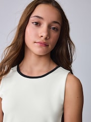 Baker by Ted Baker Cut Out Contrast Ponte Skater Dress - Image 5 of 13