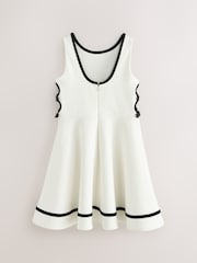 Baker by Ted Baker Cut Out Contrast Ponte Skater Dress - Image 8 of 13