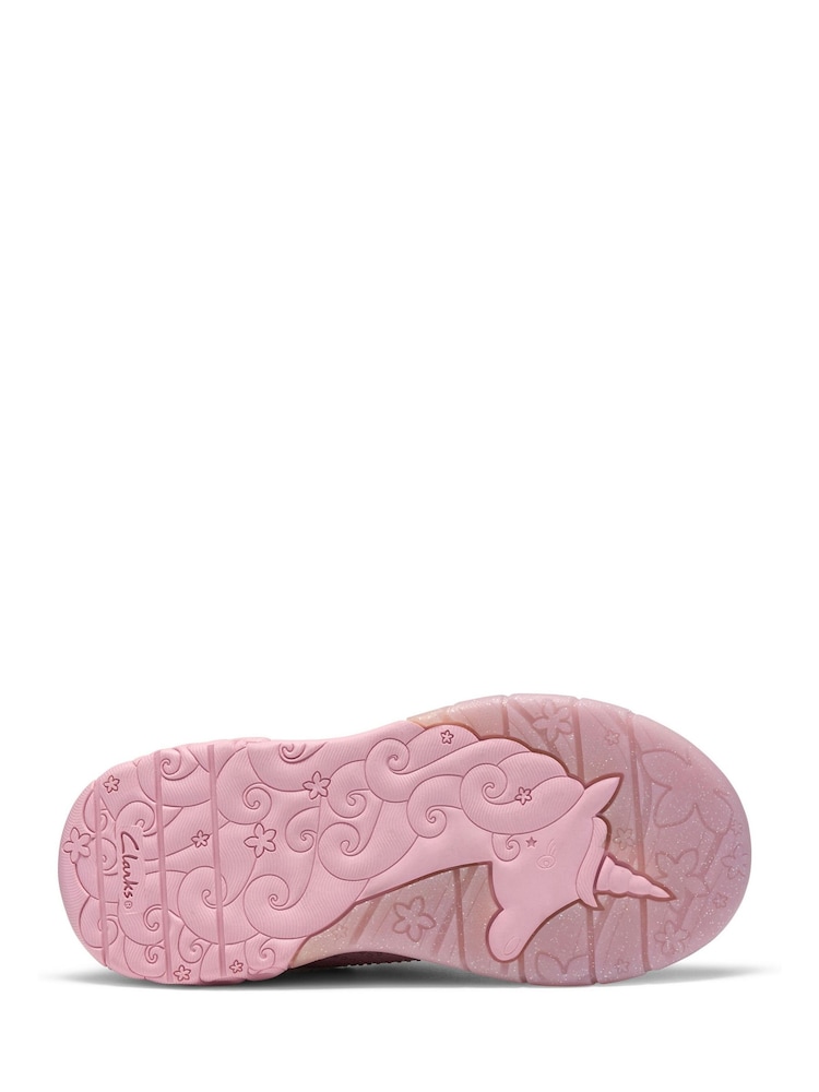 Clarks Pink Tidal Wish Kids Trainers - Image 7 of 7 Clarks Pink Tidal Wish Kids Trainers - Image 7 of 7