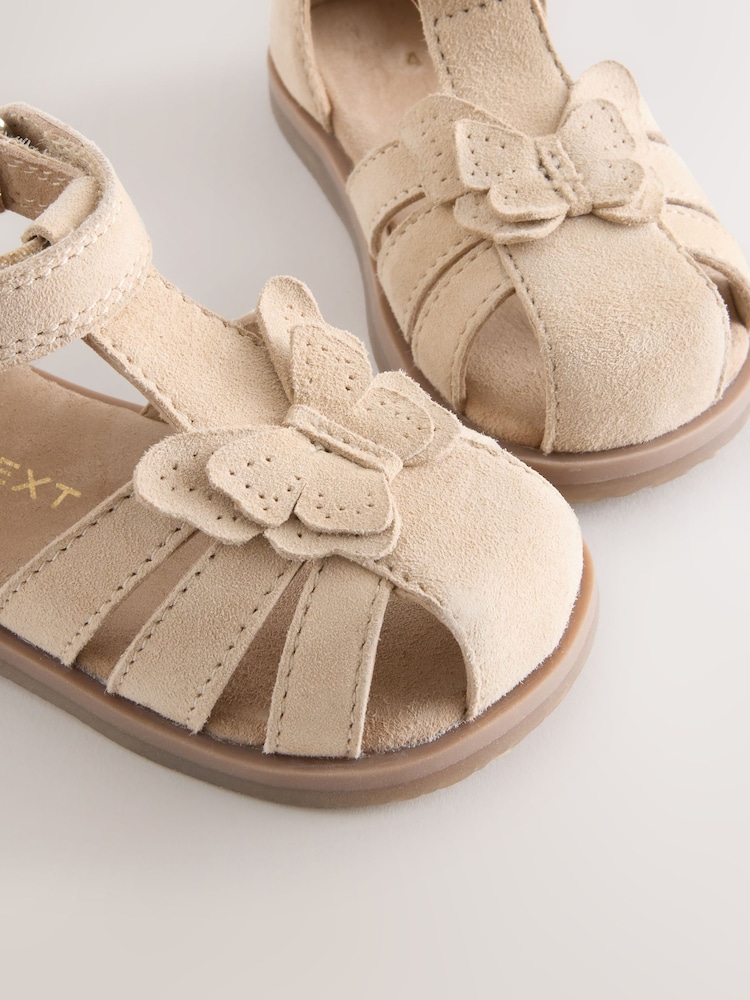 Tan Brown Butterfly First Walker Sandals - Image 5 of 5