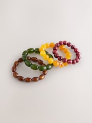 Multicolour Beaded Bracelets 4 Pack - Image 4 of 6