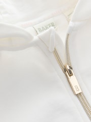 Crema - Baker by Ted Baker Oversized Zip-Through Hoodie - Imagen 11 de 11